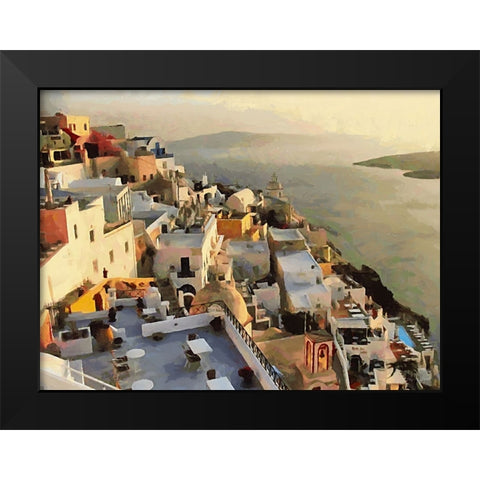 Travel Destination around the World XVII Black Modern Wood Framed Art Print by Medeiros, Celito