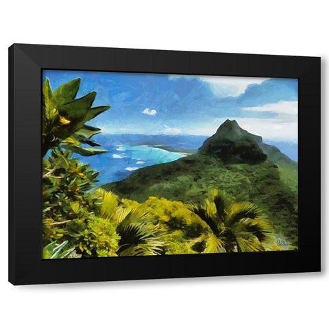 Travel Destination around the World XXI Black Modern Wood Framed Art Print by Medeiros, Celito