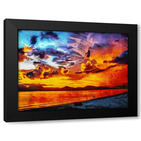 Travel Destination around the World XXIII Black Modern Wood Framed Art Print with Double Matting by Medeiros, Celito