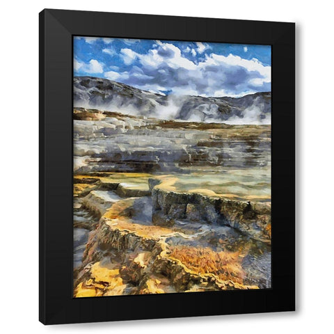 Travel Destination around the World XXV Black Modern Wood Framed Art Print by Medeiros, Celito