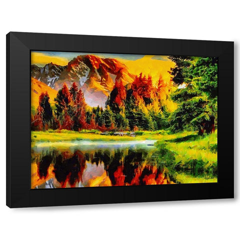 Travel Destination around the World XXVIII Black Modern Wood Framed Art Print by Medeiros, Celito