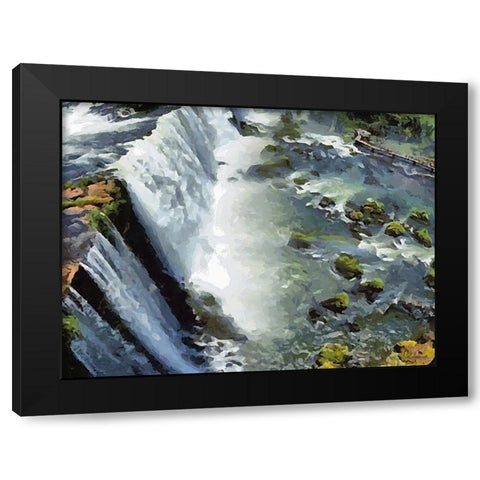 Travel Destination around the World XXXVI Black Modern Wood Framed Art Print by Medeiros, Celito