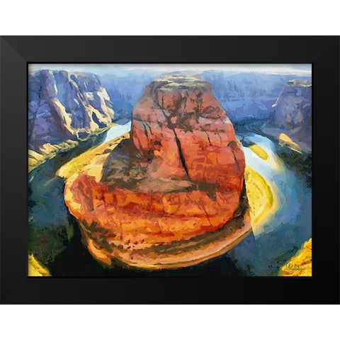 Travel Destination around the World XXXVII Black Modern Wood Framed Art Print by Medeiros, Celito