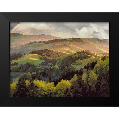 Travel Destination around the World XXXIX Black Modern Wood Framed Art Print by Medeiros, Celito