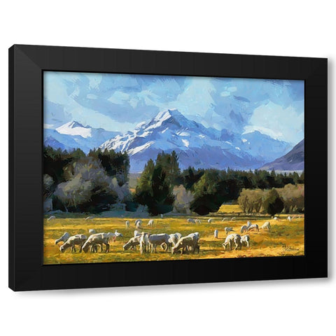 Travel Destination around the World XLIII Black Modern Wood Framed Art Print by Medeiros, Celito