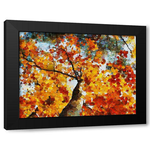 Collectio of Bloomin and Autumn Trees V Black Modern Wood Framed Art Print by Medeiros, Celito
