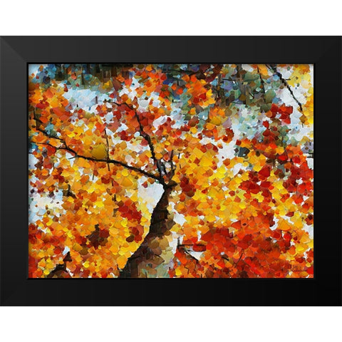 Collectio of Bloomin and Autumn Trees V Black Modern Wood Framed Art Print by Medeiros, Celito