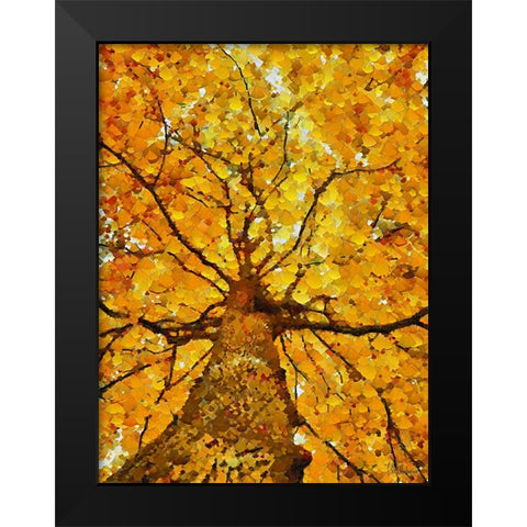 Collectio of Bloomin and Autumn Trees VII Black Modern Wood Framed Art Print by Medeiros, Celito