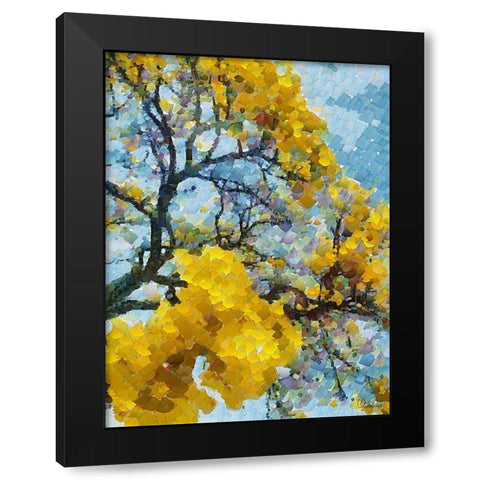 Collectio of Bloomin and Autumn Trees XI Black Modern Wood Framed Art Print by Medeiros, Celito