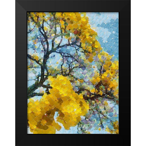 Collectio of Bloomin and Autumn Trees XI Black Modern Wood Framed Art Print by Medeiros, Celito