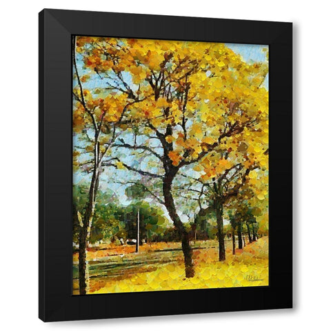 Collectio of Bloomin and Autumn Trees XII Black Modern Wood Framed Art Print by Medeiros, Celito