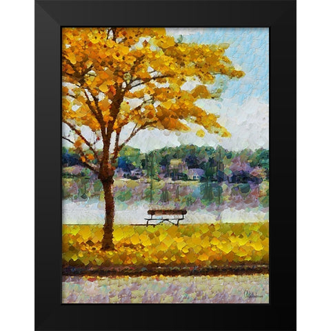 Collectio of Bloomin and Autumn Trees XIII Black Modern Wood Framed Art Print by Medeiros, Celito