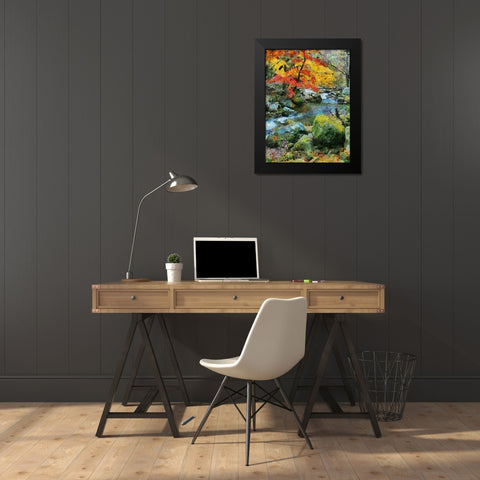Collectio of Bloomin and Autumn Trees XXI Black Modern Wood Framed Art Print by Medeiros, Celito