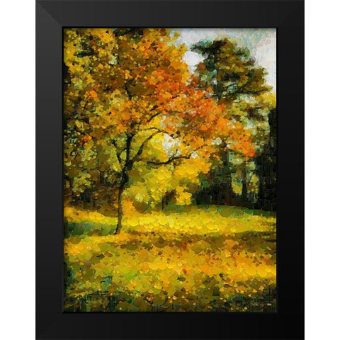 Collectio of Bloomin and Autumn Trees XXII Black Modern Wood Framed Art Print by Medeiros, Celito