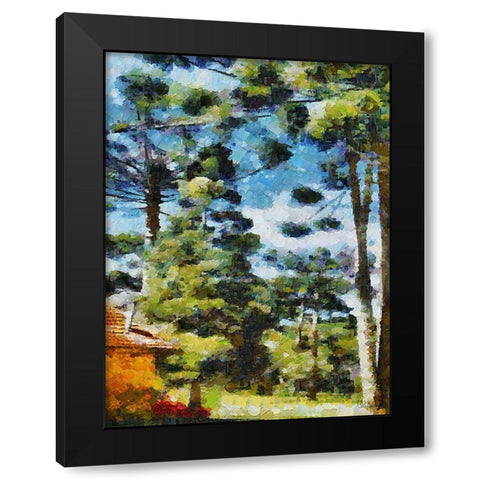 Collectio of Bloomin and Autumn Trees XXXII Black Modern Wood Framed Art Print by Medeiros, Celito