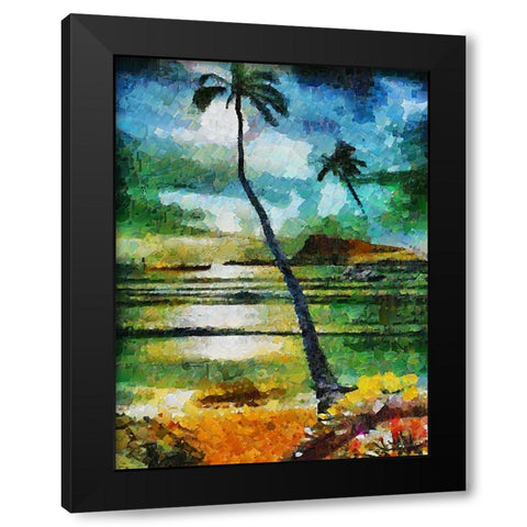 Collectio of Bloomin and Autumn Trees XXXIII Black Modern Wood Framed Art Print with Double Matting by Medeiros, Celito