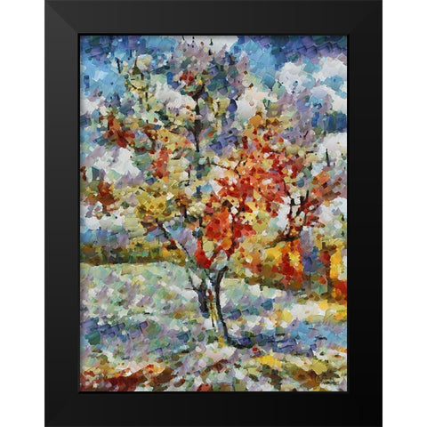 Collectio of Bloomin and Autumn Trees XXXIX Black Modern Wood Framed Art Print by Medeiros, Celito