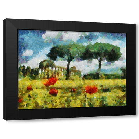 Collectio of Bloomin and Autumn Trees XLV Black Modern Wood Framed Art Print by Medeiros, Celito