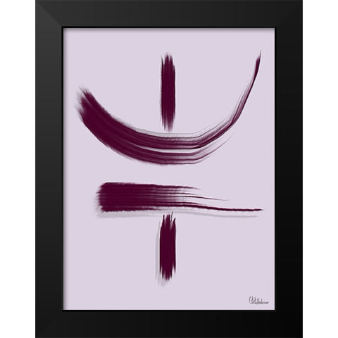 Chinese Characters II Black Modern Wood Framed Art Print by Medeiros, Celito
