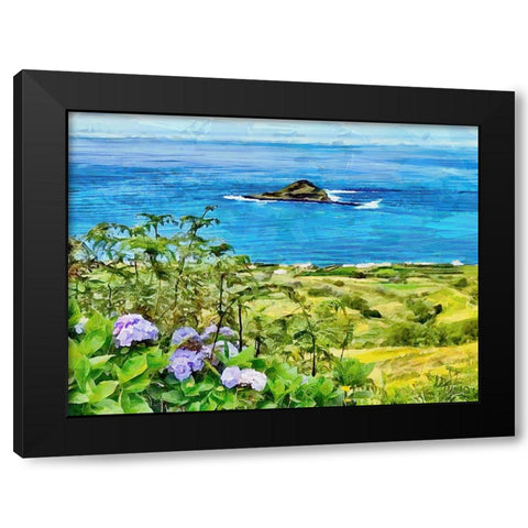 View of the Coast III Black Modern Wood Framed Art Print by Medeiros, Celito