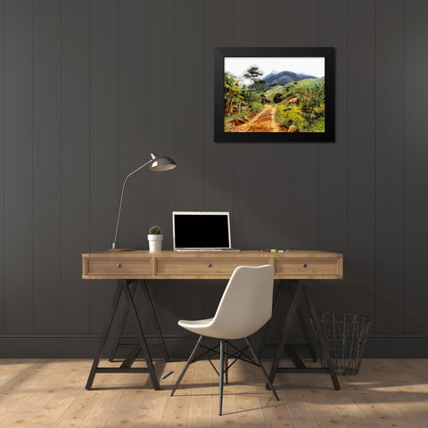 Countryside View II Black Modern Wood Framed Art Print by Medeiros, Celito