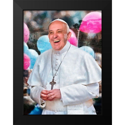 Pop Fransisco II Black Modern Wood Framed Art Print by Medeiros, Celito