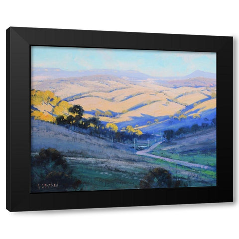 Afternoon Kanimbla Valley Australia Black Modern Wood Framed Art Print by Gercken, Graham