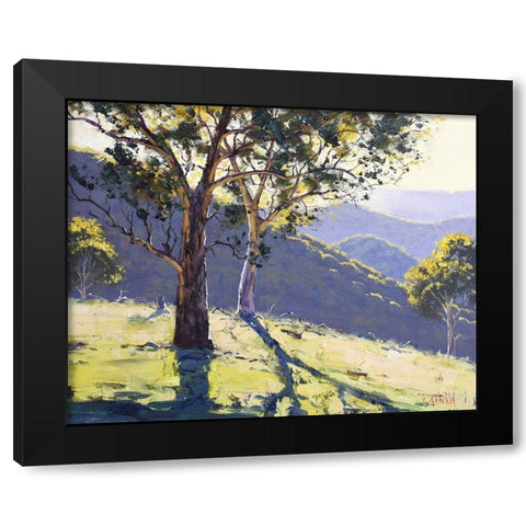 Afternoon Shadows Black Modern Wood Framed Art Print with Double Matting by Gercken, Graham