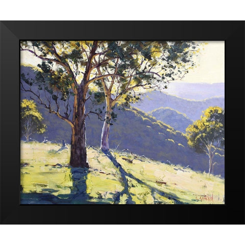 Afternoon Shadows Black Modern Wood Framed Art Print by Gercken, Graham