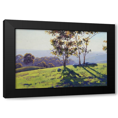 Afternoon Light Cuthill Road Black Modern Wood Framed Art Print by Gercken, Graham