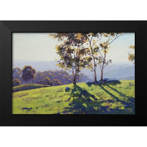 Afternoon Light Cuthill Road Black Modern Wood Framed Art Print by Gercken, Graham
