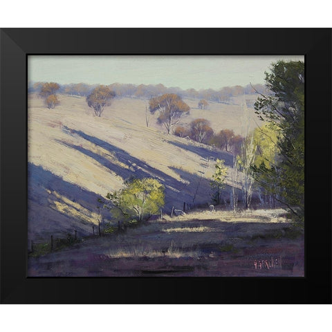 Australian Summer Black Modern Wood Framed Art Print by Gercken, Graham