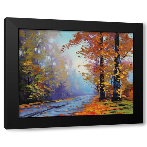 Autumn Arrival Black Modern Wood Framed Art Print by Gercken, Graham