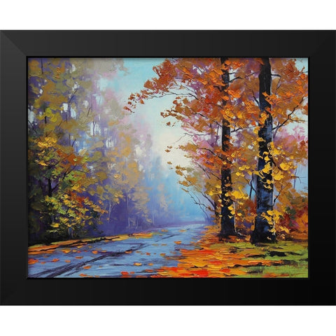 Autumn Arrival Black Modern Wood Framed Art Print by Gercken, Graham