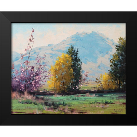 Apring Australia  Black Modern Wood Framed Art Print by Gercken, Graham