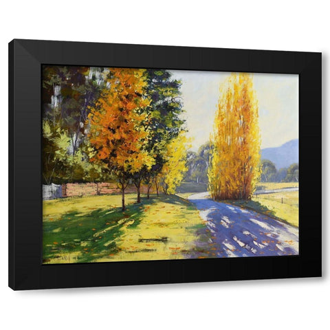 Road to Countryside Black Modern Wood Framed Art Print with Double Matting by Gercken, Graham