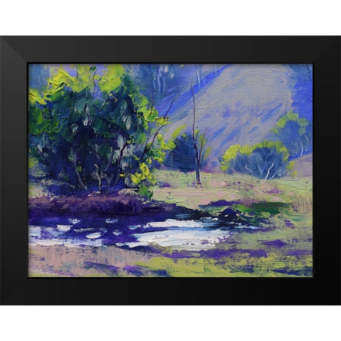 Purple Landscape Black Modern Wood Framed Art Print by Gercken, Graham