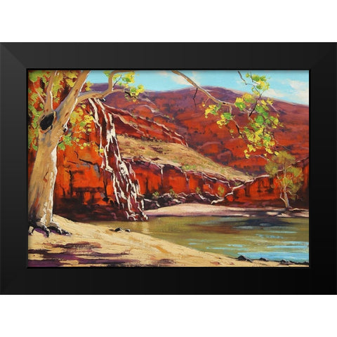 Red Rocks Black Modern Wood Framed Art Print by Gercken, Graham