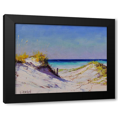Dune Colours Black Modern Wood Framed Art Print by Gercken, Graham