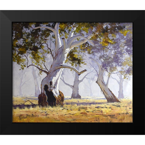 Gum Tree Black Modern Wood Framed Art Print by Gercken, Graham