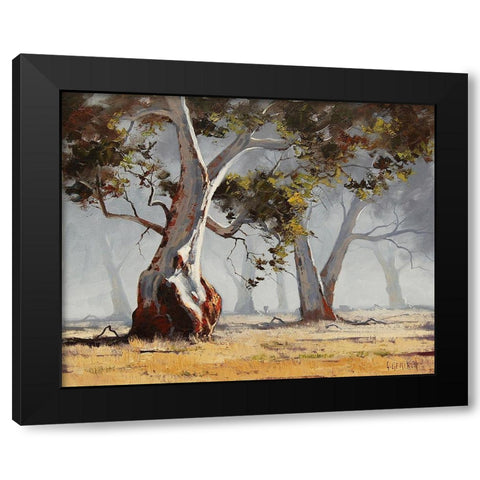 Eucalyptus Trees Black Modern Wood Framed Art Print with Double Matting by Gercken, Graham