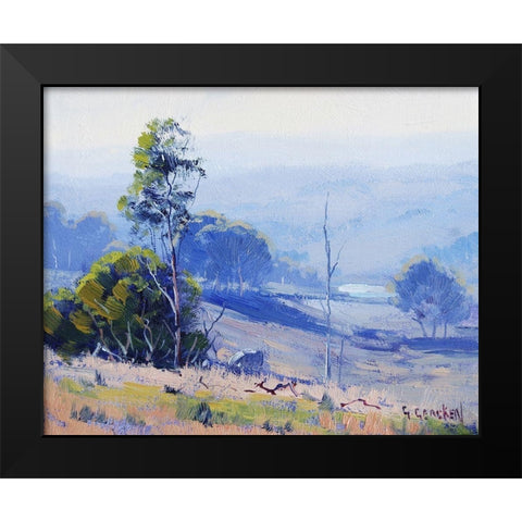 Early Light Nerar Mudgee Black Modern Wood Framed Art Print by Gercken, Graham