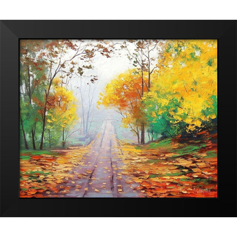 Fall Landscape Black Modern Wood Framed Art Print by Gercken, Graham