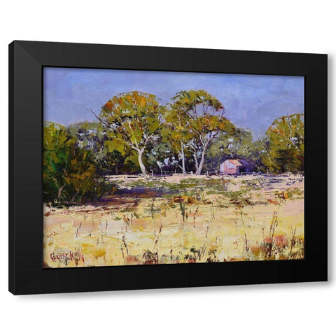 Farm Shed Australia II Black Modern Wood Framed Art Print by Gercken, Graham