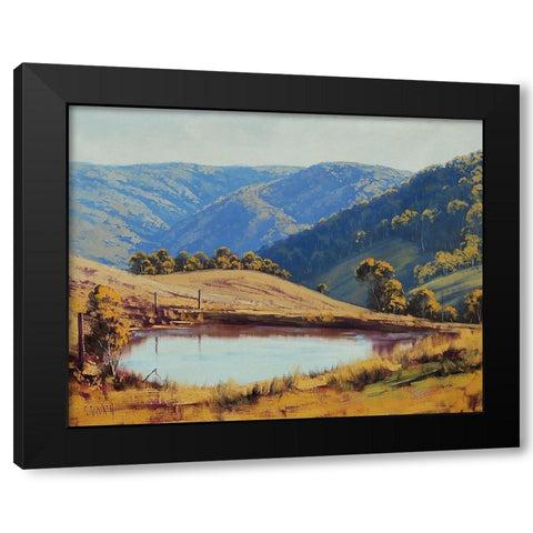 Farm Dam Hampton Black Modern Wood Framed Art Print by Gercken, Graham