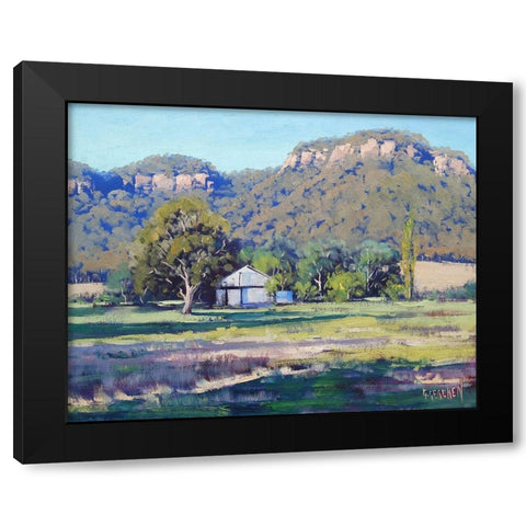 Farm Sheds Hartley Black Modern Wood Framed Art Print by Gercken, Graham