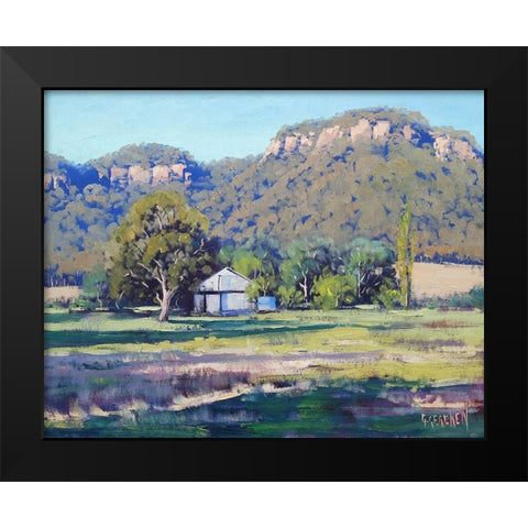 Farm Sheds Hartley Black Modern Wood Framed Art Print by Gercken, Graham