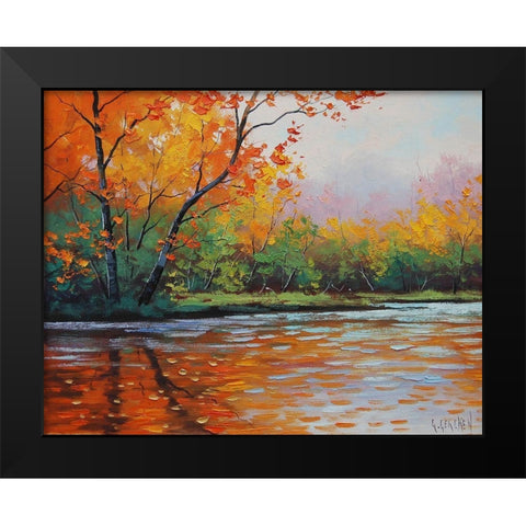 Fall River Black Modern Wood Framed Art Print by Gercken, Graham