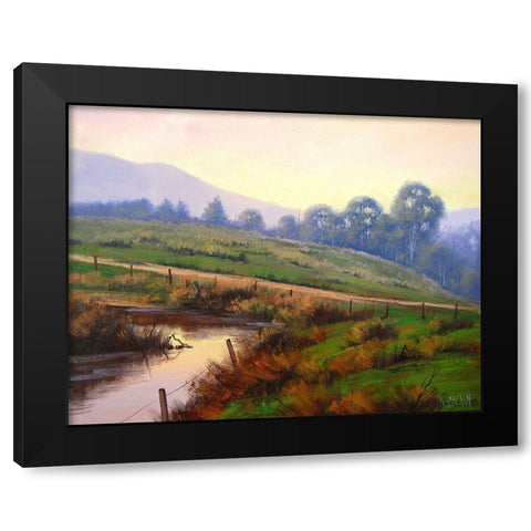 Evening Sky Black Modern Wood Framed Art Print by Gercken, Graham