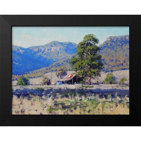 Hartley Shed Australia Black Modern Wood Framed Art Print by Gercken, Graham
